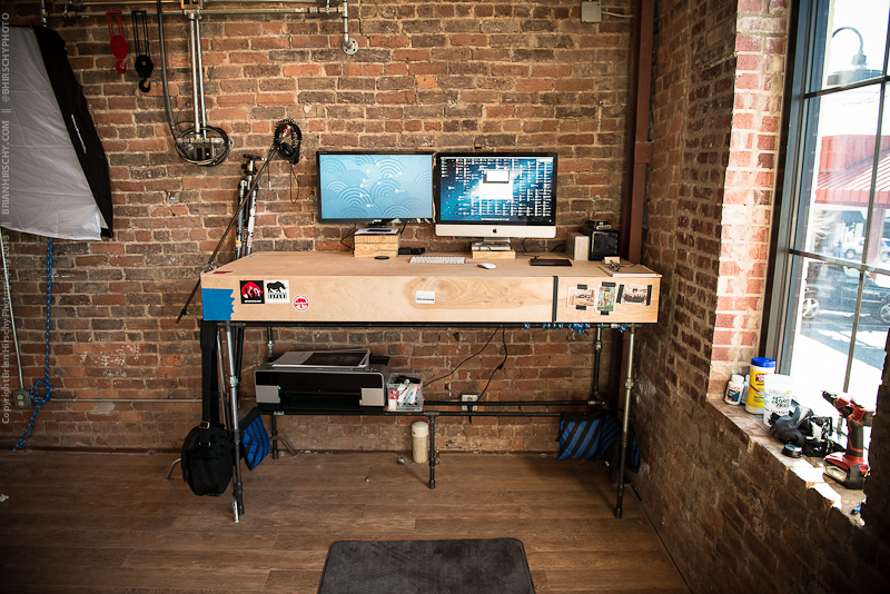 Pipe Standing Desk Brian Hirschy Photography